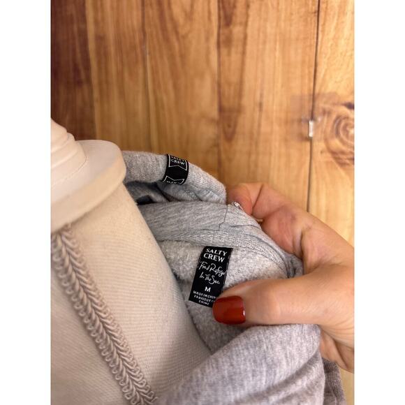 Salty Crew Full Zip Hoodie Grey Women's Size M - Picture 8 of 10